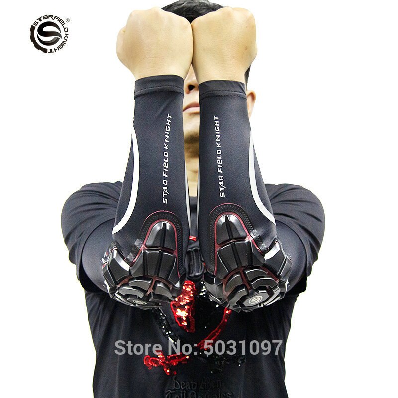 SFK motorcycle riding protective sleeves silicone joint sun protection breathable ice silk knight cycling arm sleeve