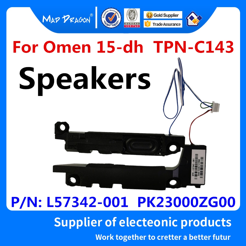 Original Laptop speakers Left Right Replacement Speakers For HP Omen 15-dh 15-dh0000 TPN-C143 L57342-001 PK23000ZG00