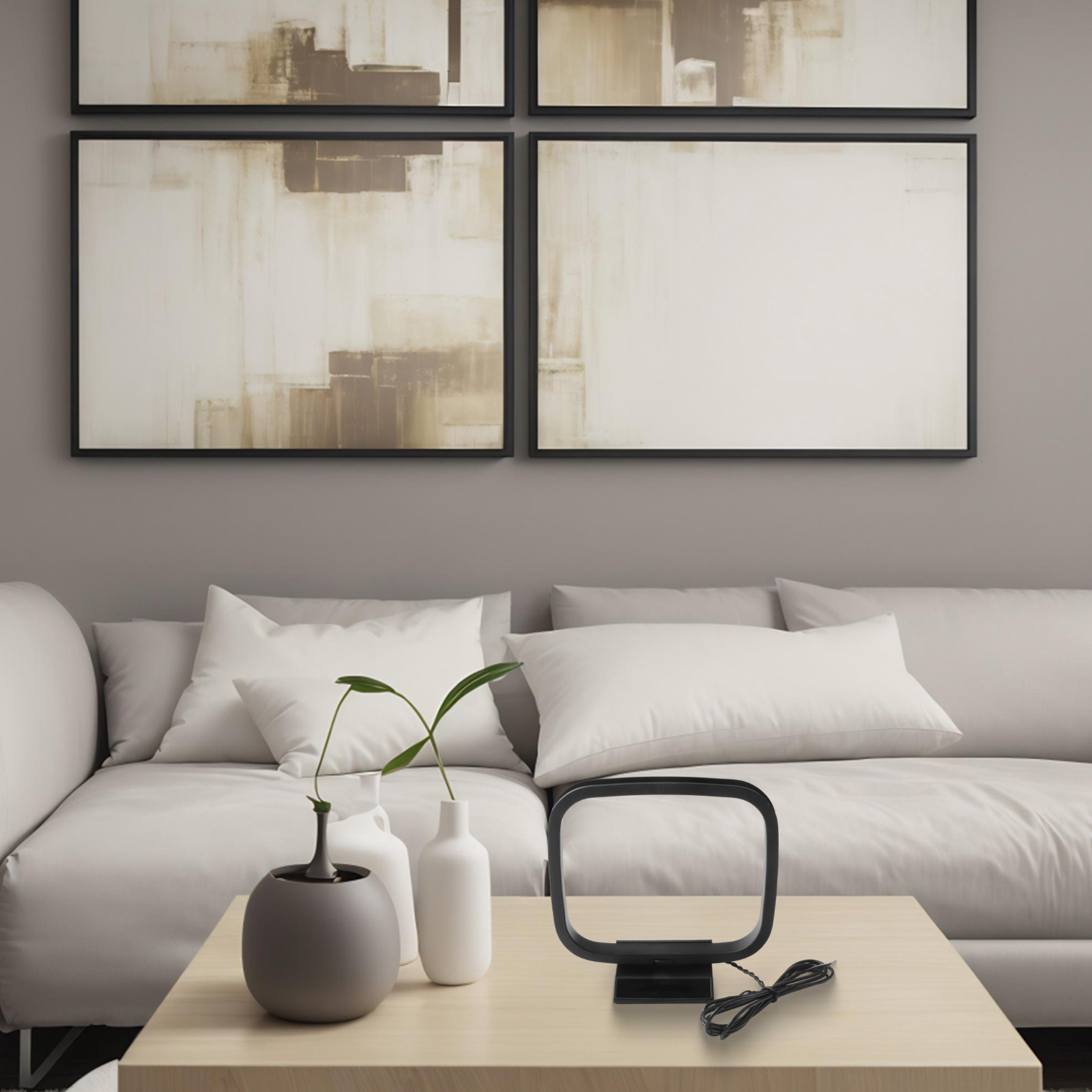 AM FM Loop Antenna Aerial Connector for Stereo Receiver Systems Enhanced AM Signal Reception Effective Solution for AM Radio