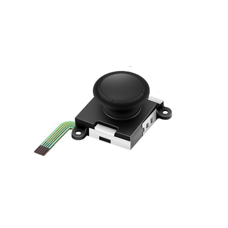 Analog Joystick thumb Stick grip Cap Button Module Control Replacement Part for Nintend Switch Lite NS Mini Joy-Con Controller: Black