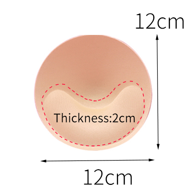 1 paar Schwamm Einsätze In Bh Gepolsterte für Badeanzug Brust Push-Up Füllen Büstenhalter Brust Patch Pads Frauen Dessous Zubehör: Beige