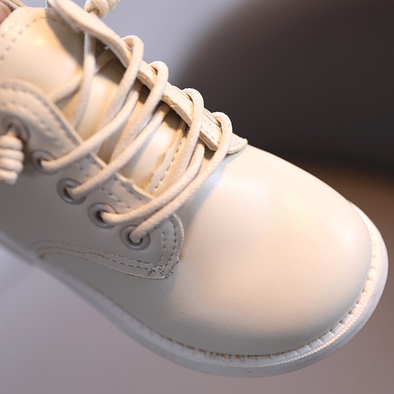automne enfants chaussures en cuir souple enfant en bas âge enfants Martin bottes imperméable à l'eau confortable filles bottes