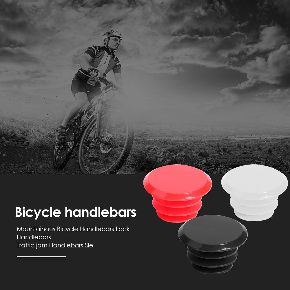 2pcs Bicycle Handlebar Plug Plastic Mountain Road Bike Grips End Cap Covers