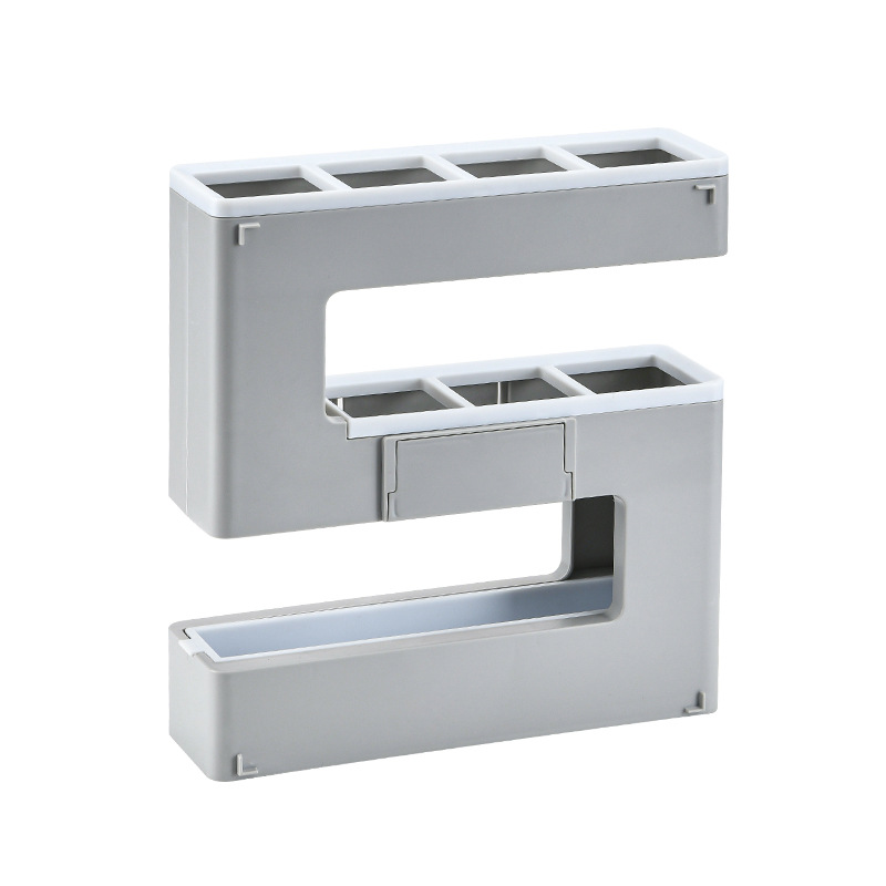 1 stks Plastic Wandmontage Parapluhouder Lekvrije Deur Hal Organizer Waterbestendig Opbergdoos voor Hal/Thuis: GRIJS