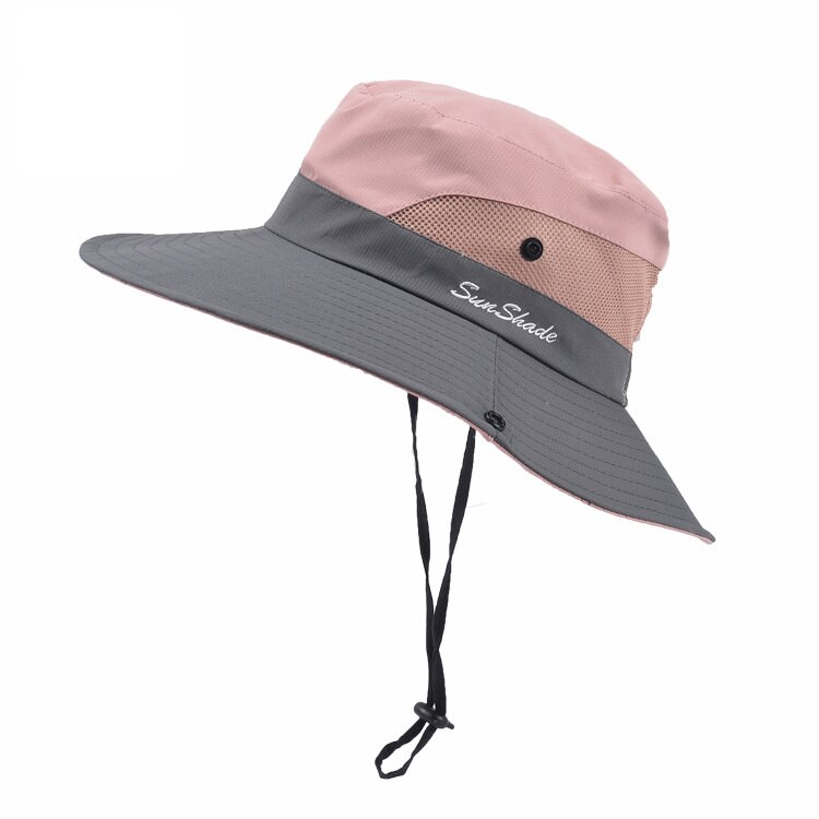 2022 semplice UPF 50 cappello da sole secchio estate uomo donna pesca cappello Boonie protezione solare UV lungo ampio tesa larga Bob escursionismo all&#39;aperto: 07