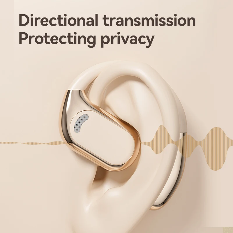 Draadloze koptelefoon Bluetooth-hoofdtelefoon Gaming-headset Oorhaken met displaymicrofoon Aanraakbediening Sport Waterdichte hoofdtelefoon