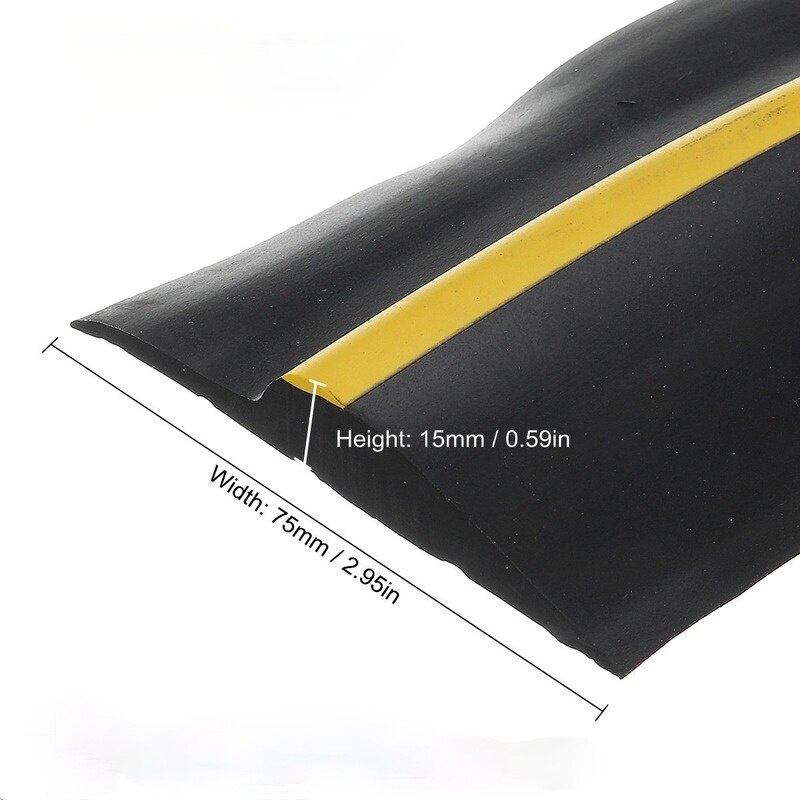1-2.1M Garage Door Bottom Seal Weather Stripping PVC Rubber Seal Strip Electric Door Bottom Seal Water Noise Seal Bumper Strip