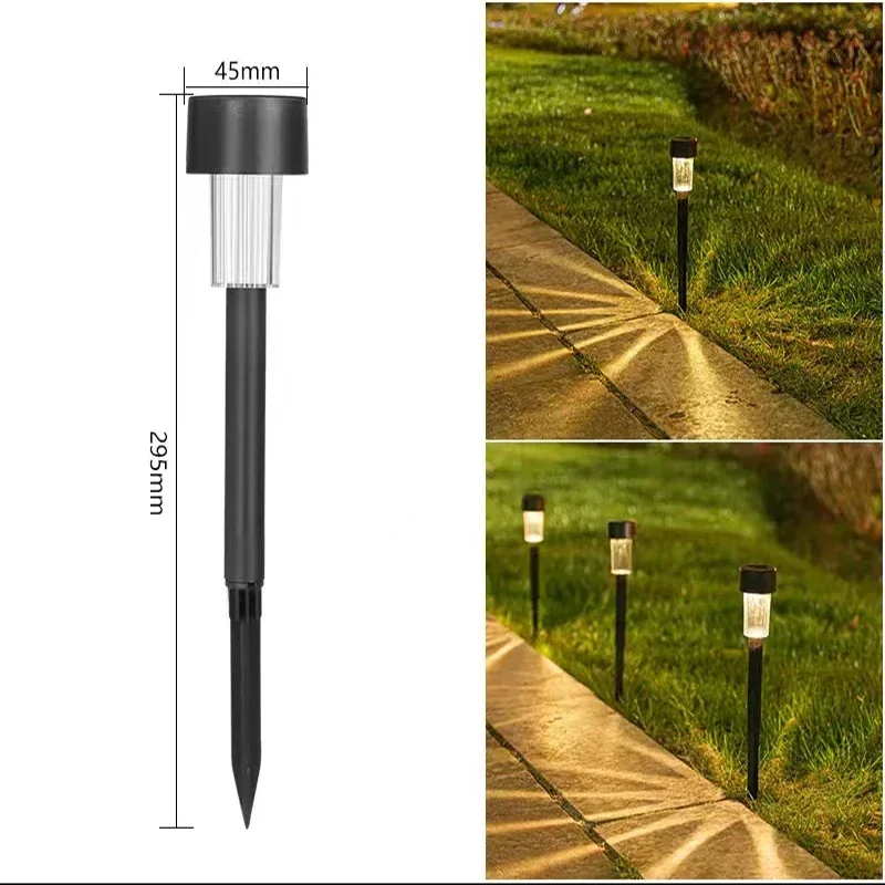 1–10 Stück Solar--Hofbeleuchtung, helle Rasenbeleuchtung, wasserdichte LED-Solar--Wegebeleuchtung für Höhle Außenbereich, Landschaftswegbeleuchtung: hellgelb / 0-5W