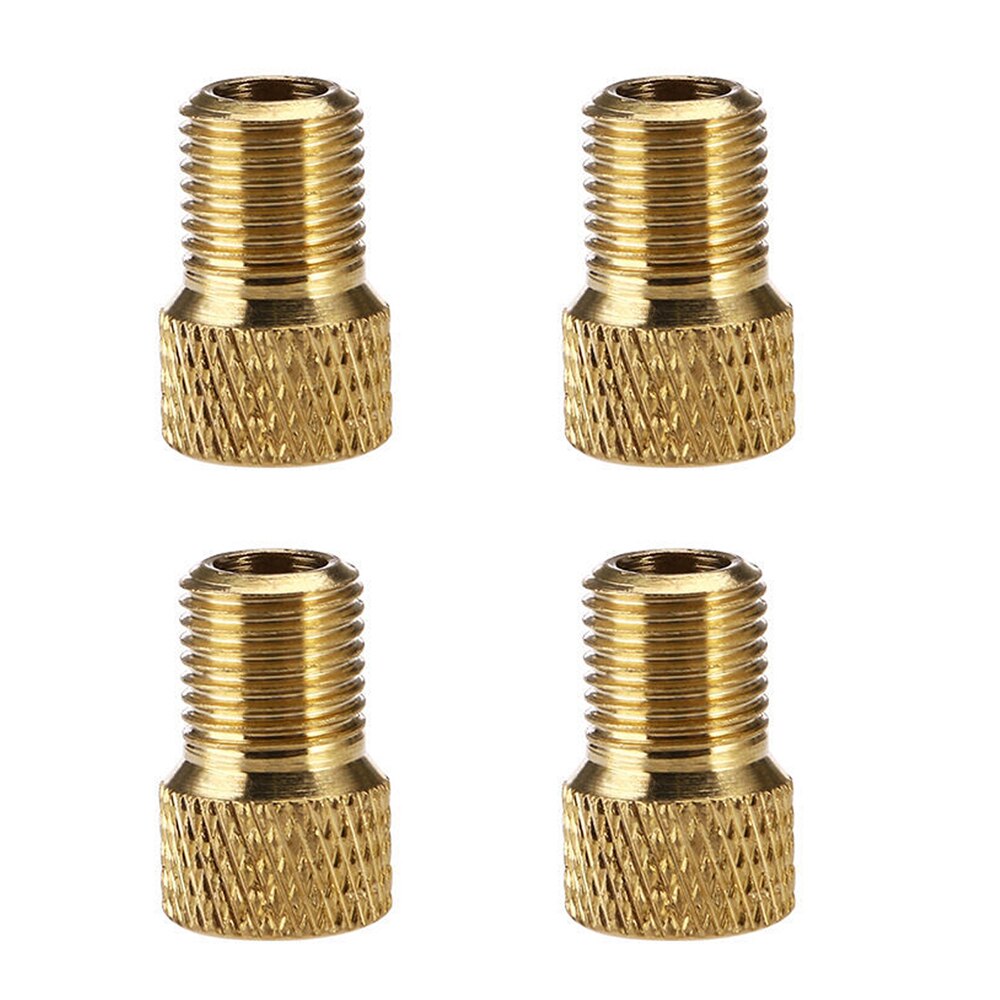 1/2/4/10PCS adattatore per valvola pompa converti Presta in Schrader adattatore per valvola in rame ruote ugello per Gas strumento per tubi accessori per biciclette: 4PCS Valve Adapter