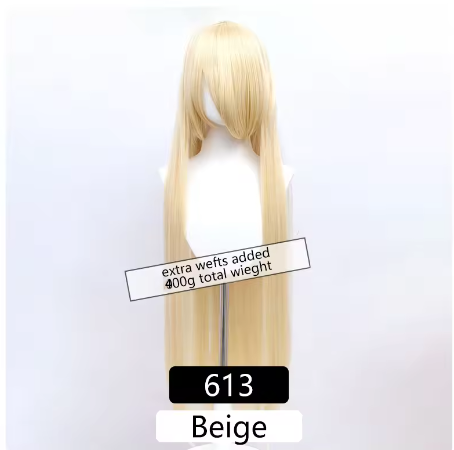 100cm Synthetic Wigs Lolita Cosplay Womens Wig Red Pink Blonde Blue Straight Wig Hair Extensions Party Wig MUMUPI