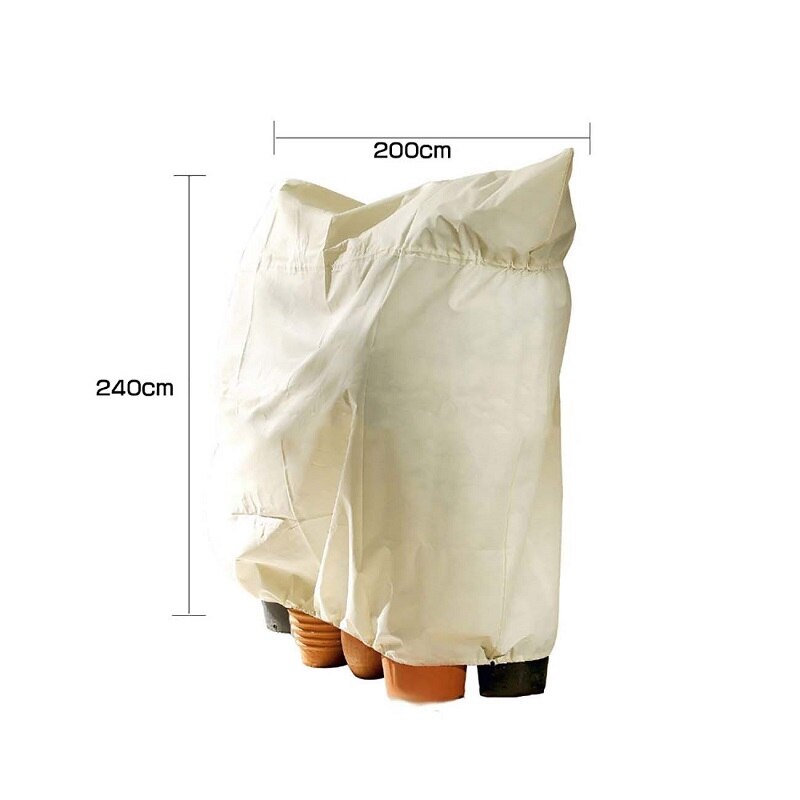 Home Garden Plant Cover Winter Freeze Frost Protection Warm Cover Mini Tree Shrub Plant Protecting Bag For Yard Garden Plants: 240x200cm