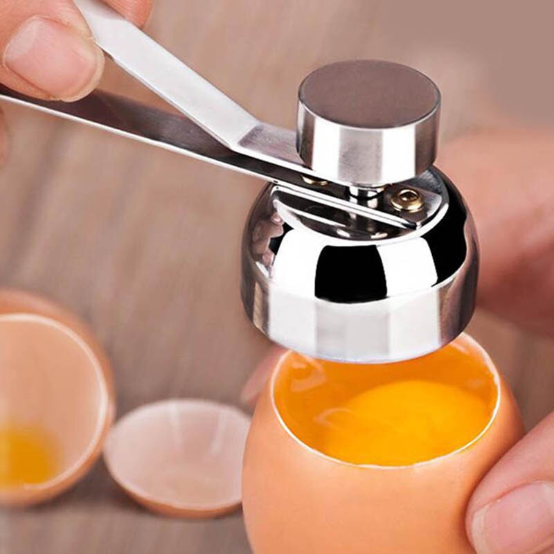 Metal æg saks æg topper cutter shell åbner rustfrit stål kogt rå æg åben let at bruge køkken værktøj sæt