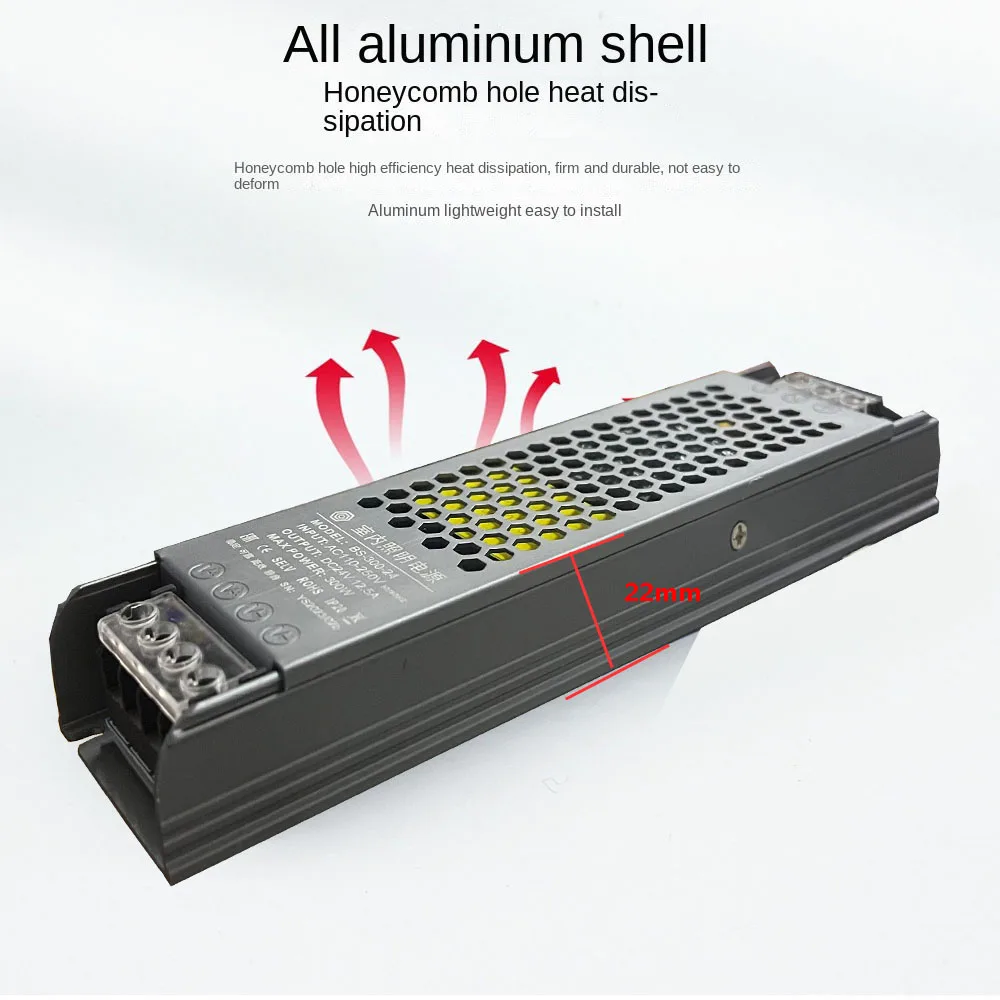 Ultra thin LED light power supply 60W 100W 150W 20... – Grandado