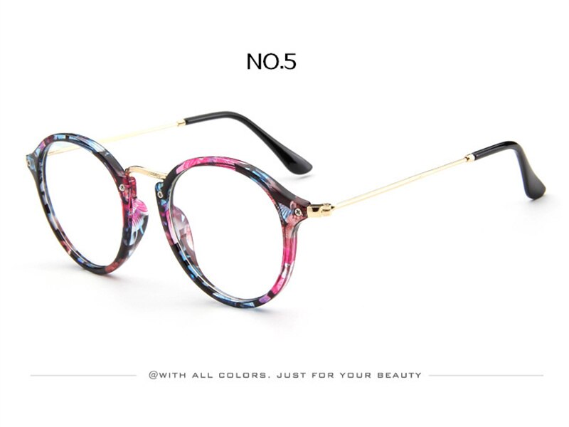 Imwete Optical Glasses Frames Women Clear Lens Eyeglasses Frames Female Myopic Prescription Eyewear Transparent Spectacle: NO 5