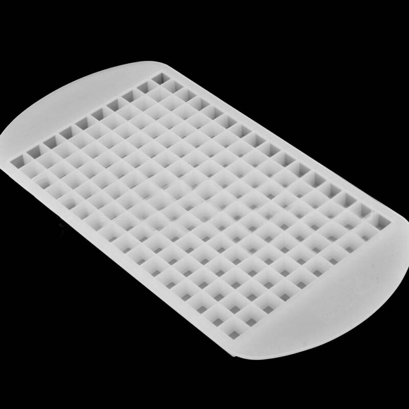 1PCS Silicone Eco-friendly Food Grade 160 Cavity Ice Cube Tray Mini Ice Cubes Small Square Mold Ice Maker LH8s: PI0039W