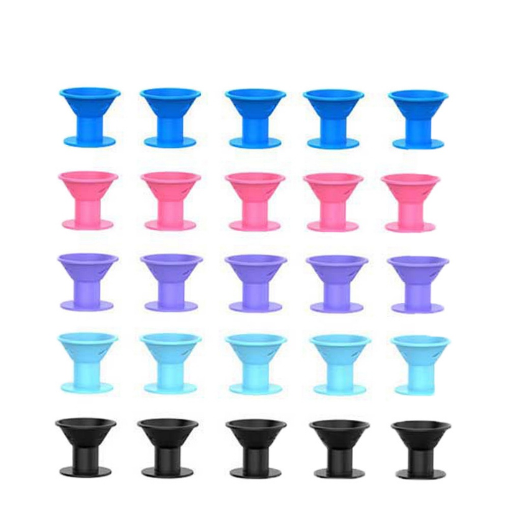 2/10/20/40 stücke Gummi Lockenwickler Silikon Heatless Lockenwickler Für Frauen Friseur Salon Lockenwickler DIY Haar Styling Werkzeuge