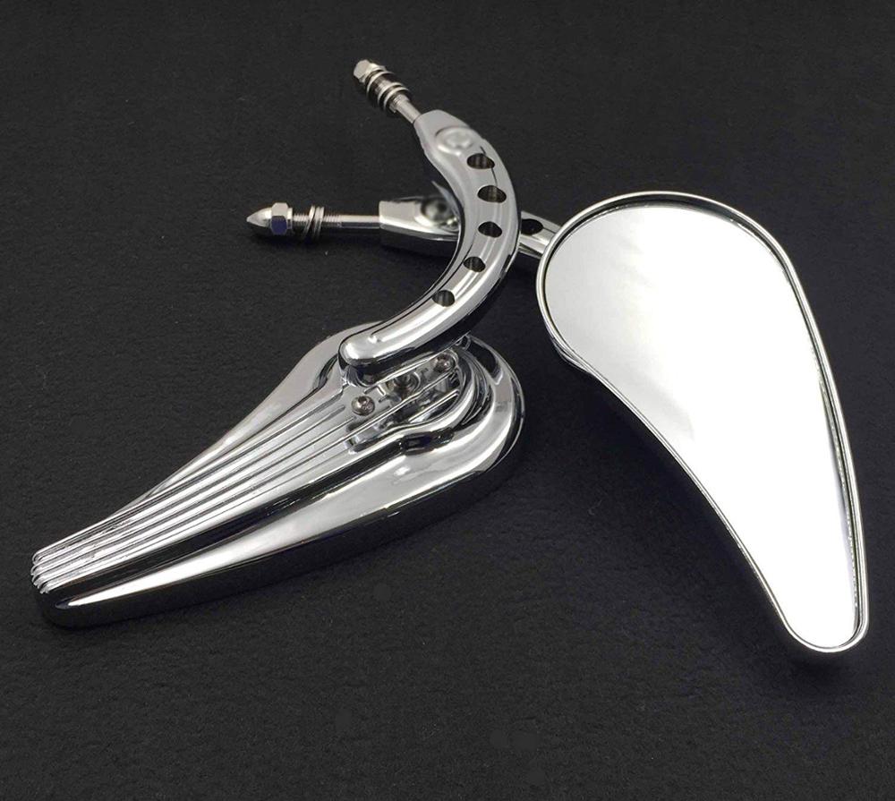 Afetermarket Motorfiets Spiegel Motorcycle Chrome Raindrop Side Spiegels Voor 1984 En Up Harley Davidson Touring Str