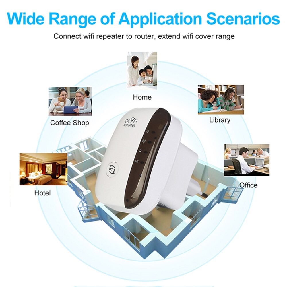 Draadloze wifi-repeater wifi-range extender router wifi-signaalversterker 300 mbps wifi-booster 2.4g wifi ultraboost-toegangspunt