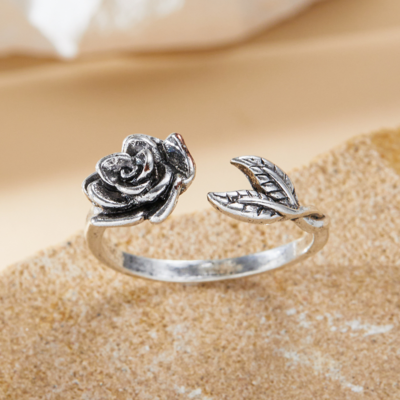 anillo de pegamento en forma de gota de rama esmaltada, anillo azul quemado artístico y fresco, accesorios de de de vacaciones para mujer a la y Retro: Naranja