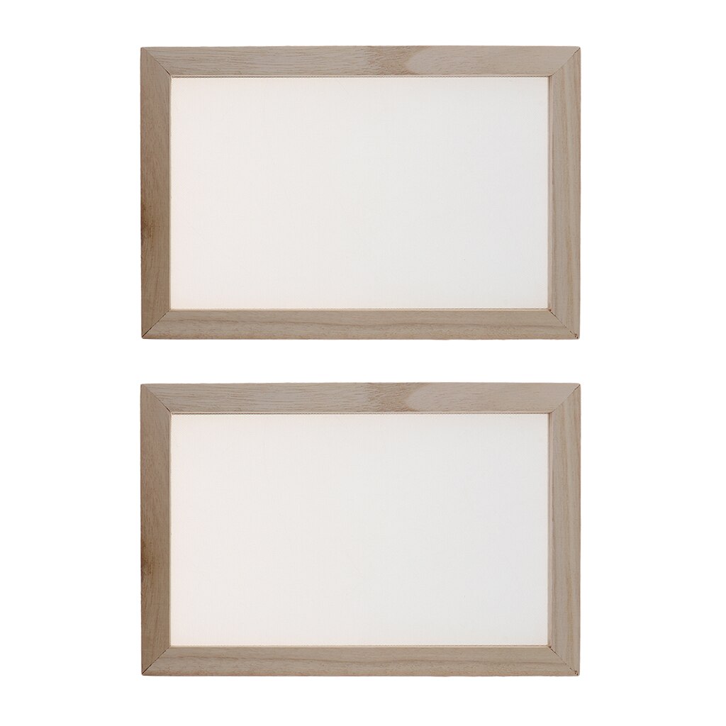 2x Vintage Wooden Paper Making Mould Frame Screen for Handmade Paper 20x30cm