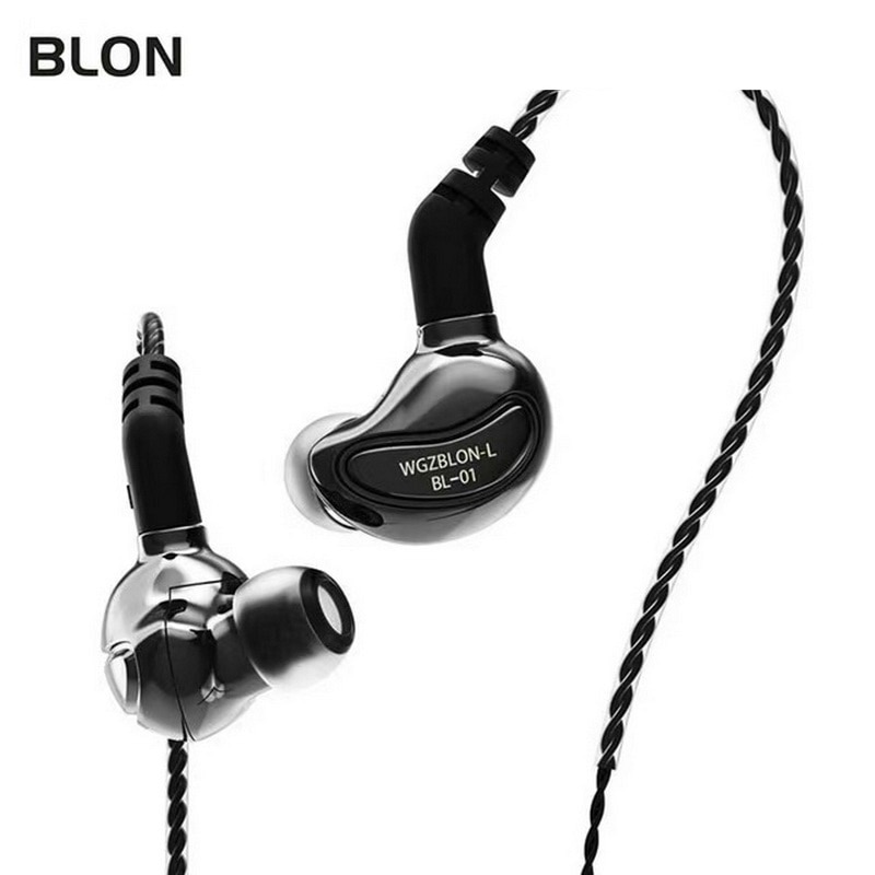 Blon BL-01 BL01 10Mm Biologie Fiber Membraan In Ear Oortelefoon Hifi Dj Sport Stereo Oordopjes Afneembare 2PIN Kabel Bl-01 BL-03 BL05
