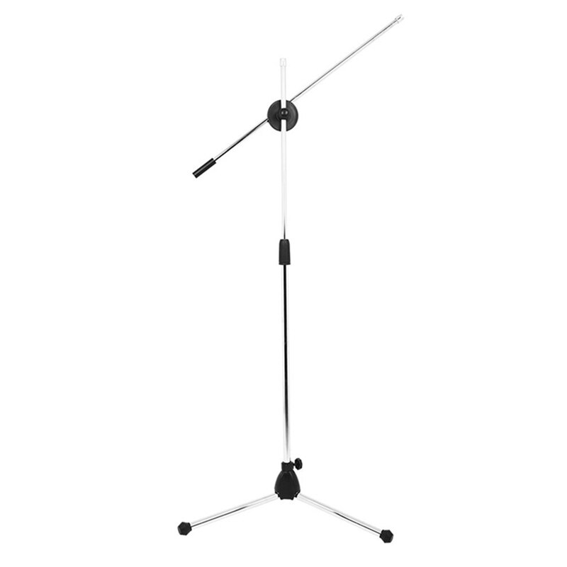 Microphone Stand, Tripod Mic Stand Boom with Mic Clips, Height Adjustable, Light Weight