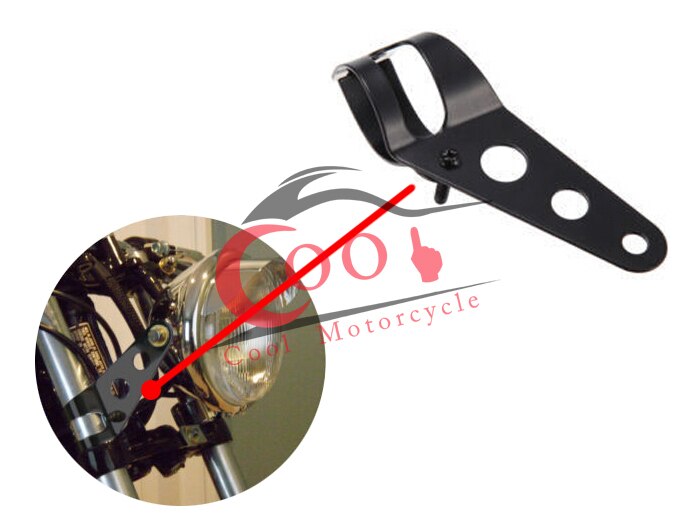 28mm-34mm motorcykel motorcykel forlygte monteringsbeslag justering gaffel montering klemme sort hoved lampeholder
