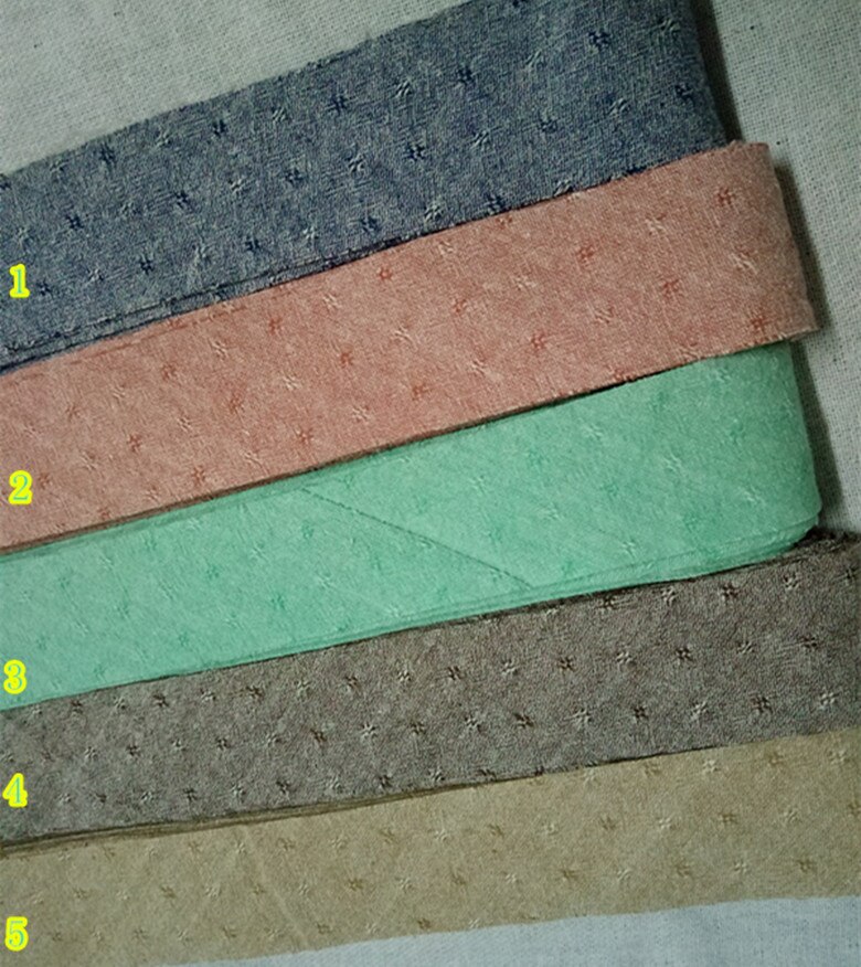 3.6Cm Garen Geverfd Katoen Bias Binding Tapes Lint, Handgemaakte Patchwork Katoen Stof Trimmen Bekleding Naaien Accessoires 8 M