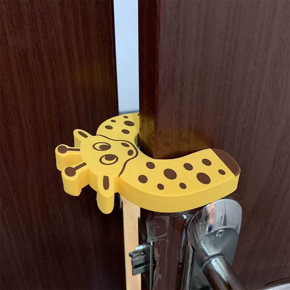 Cartoon Foam Door Stop Animal Anti Pinch Door Stop Baby Finger Pinch Guard Cartoon Animals Exit Card Door Clamp #30