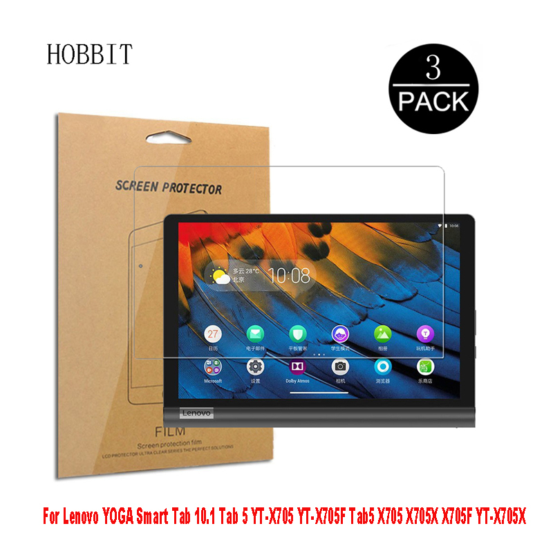 3 pçs protetor de tela para lenovo tab m10 TB-X605F TB-X605L TB-X505F 10.1 polegada tablet claro lcd anti-risco película protetora do animal de estimação: For Yogatab5 10.1