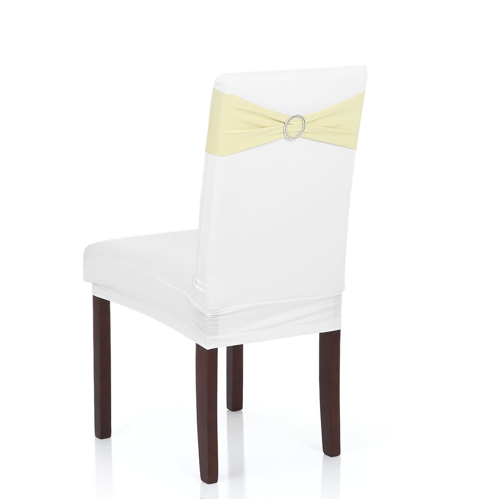 50 Pack Strik Vorm Stoel Sjerpen Decoratieve Bruiloft Lint Cover Stretch Stoel Sjerpen Elastische Stoel Band