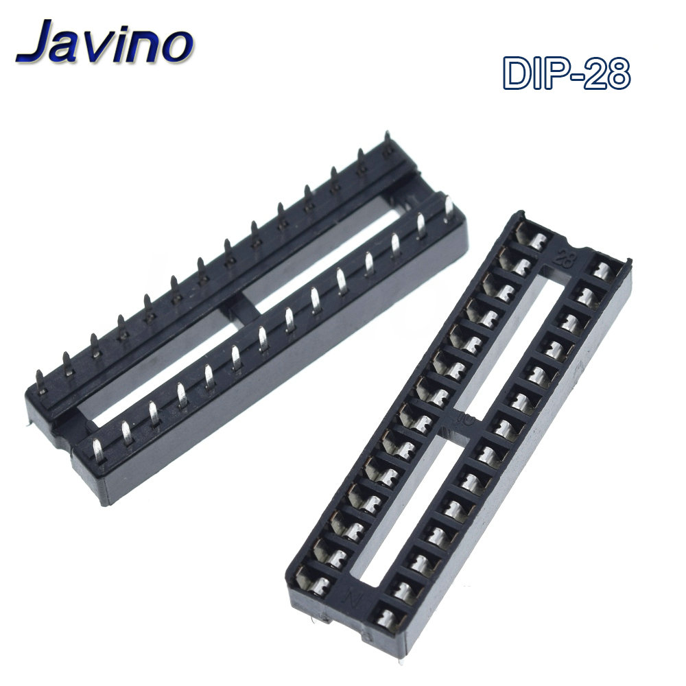 10Stck IC Sockel tauchen6 tauchen8 tauchen14 tauchen16 tauchen18 tauchen20 tauchen28 tauchen40 Stifte Stecker tauchen Buchse 6 8 14 16 18 20 24 28 40 Stift: Silber