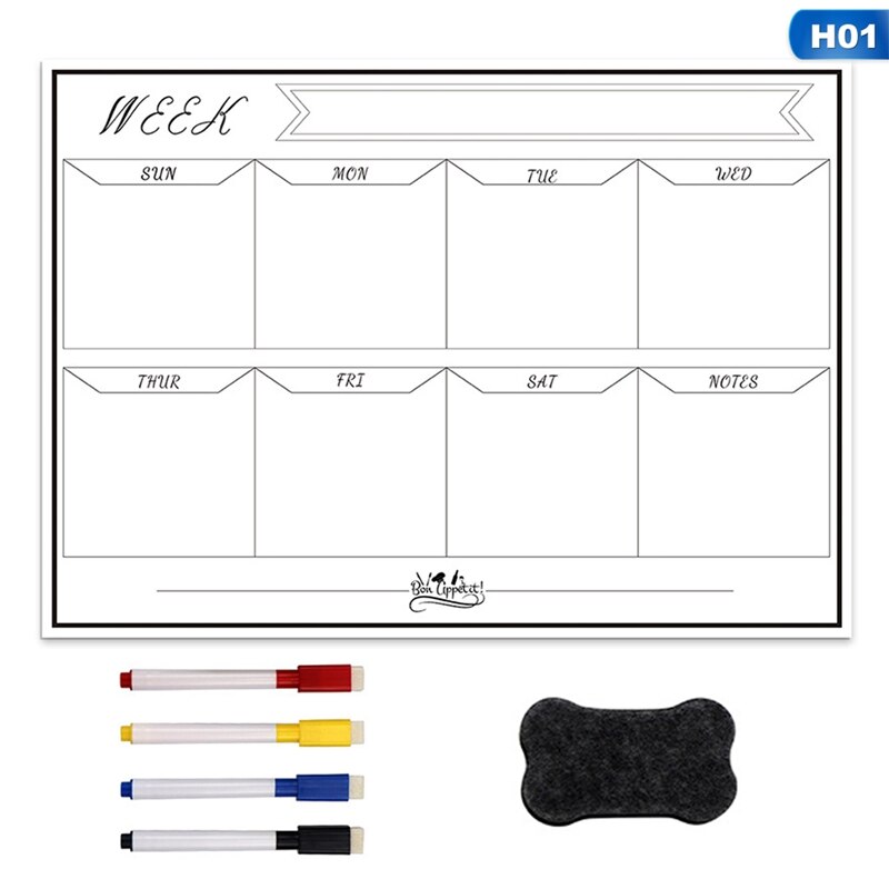Office Day Week And Month Planner Magnetic Schedule Whiteboard Week Planner Set For Office School Home Refrigerator Stickers: H01
