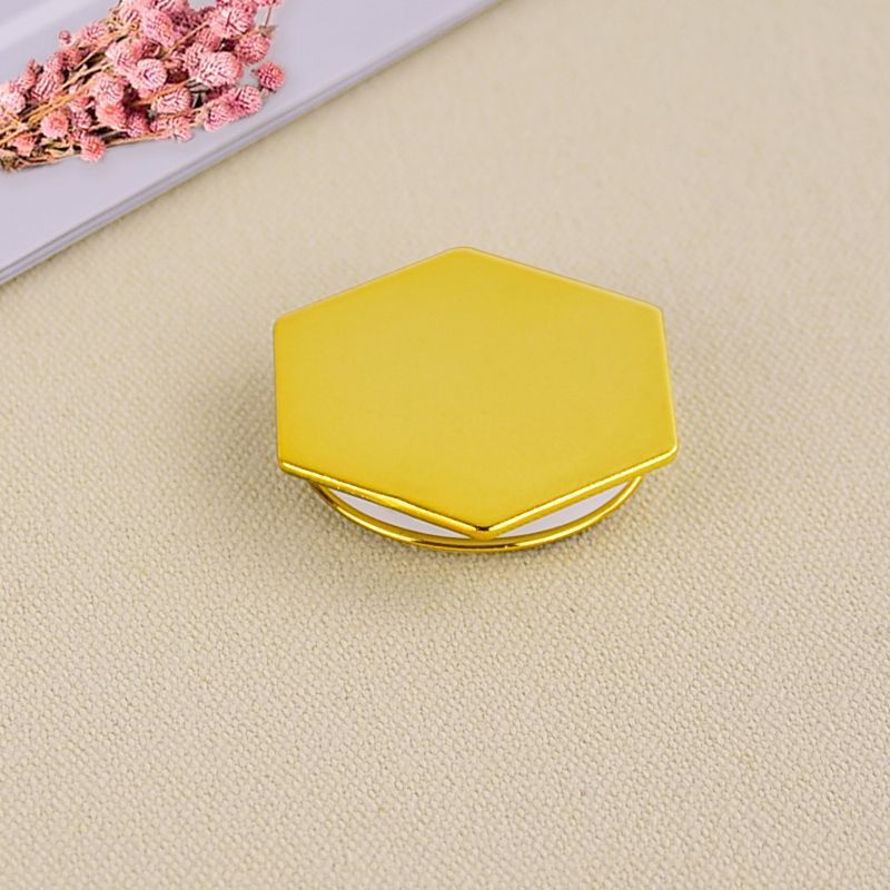 1pz esagono Placca materiale del telefono mobile pieghevole stirata aria Borsa staffa anello di barretta Supporto Del Telefono Palloncino supporto: esagono oro