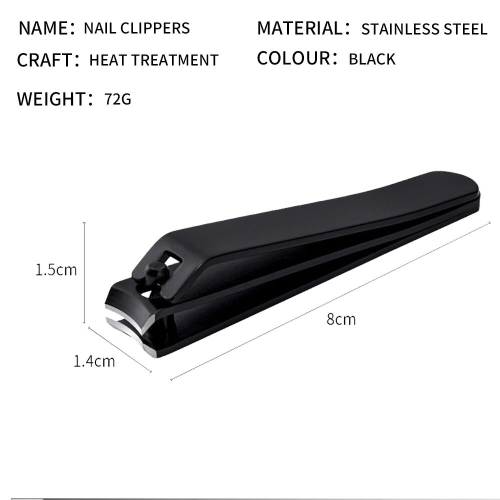 Outdoor nail clippers nail clippers flat stainless steel nail clippers