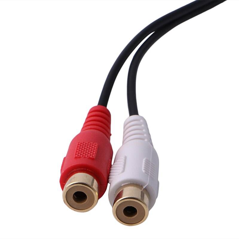 1 PC 3.5mm Stereo Female Naar 2 RCA Female Jack Audio Y Adapter Splitter Cable Cord