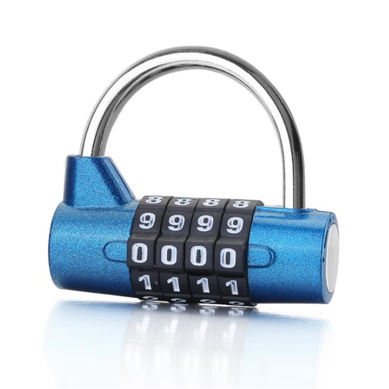 Multifunctional Combination 4 Digit Security Padlock Gym Locker Drawer Luggage Cabinet Toolbox Door Lock Door Padlock