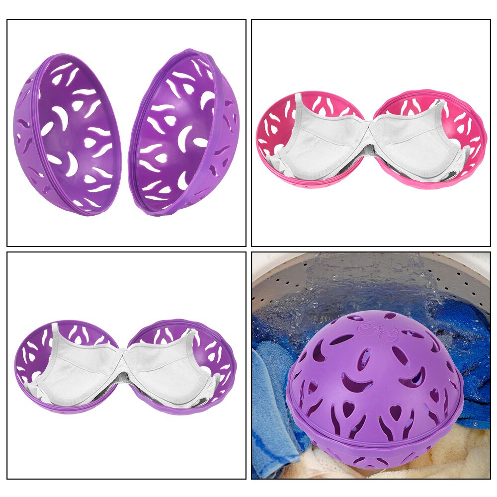 For Washing Machine Reusable Bubble Bra Double Ball Saver Washer Keeping Clothes Eco-friendly Bra Laundry Balls