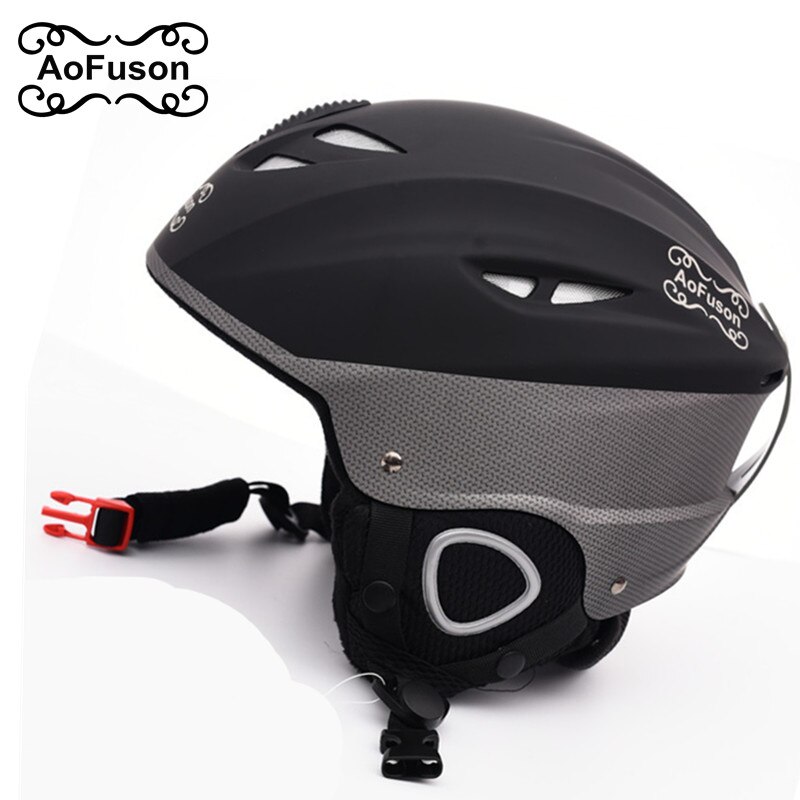 Skihelm bril dubbele lagen anti-condens groot zicht snowboard bril dames heren winter warme sporthelm ski-uitrusting set