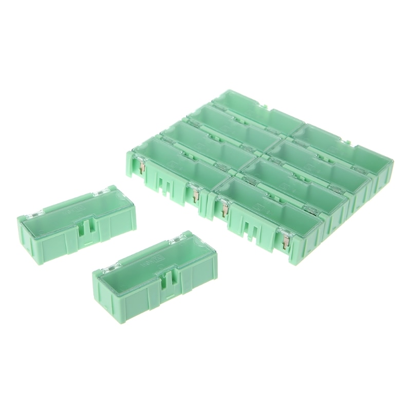 Mini smd smt elektronisk kasse ic elektroniske komponenter opbevaringsetui 75 x 31.5 x 21.5mm