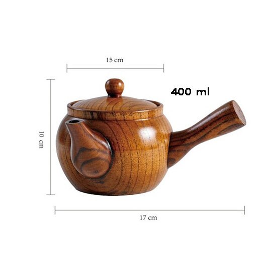 Conjunto de bule de chá e chá de chá de madeira natural de nimitime e conjunto de bule de chá de jujuba: Tea pot