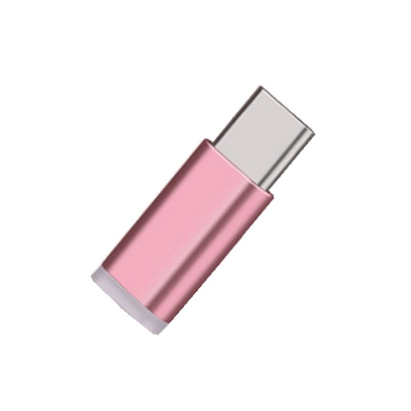 8MM Long USB Type C Adapter For LG V30 Blackview BV8000/BV9000/Pro S6 Micro USB Female To Type C Male Converter Type-C Adapter: rose gold