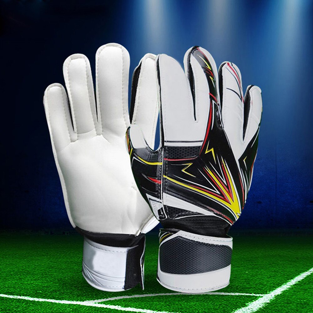 Voetbal Doelman Handschoenen Latex Beschermende Apparatuur Met Vinger Bescherming Verdikte Latex Voetbal Handschoenen