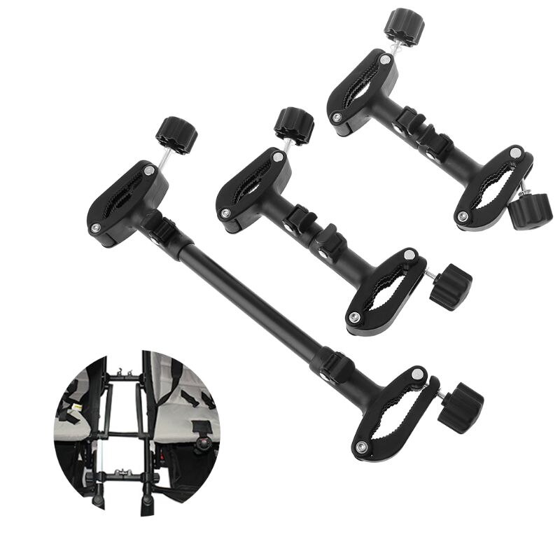 3 Pcs Baby Winkelwagen Monteren Connector Gezamenlijke Linker Verstelbare Lengte Twin Kinderwagen Connect Adapter Outdoor Peuter Accessor