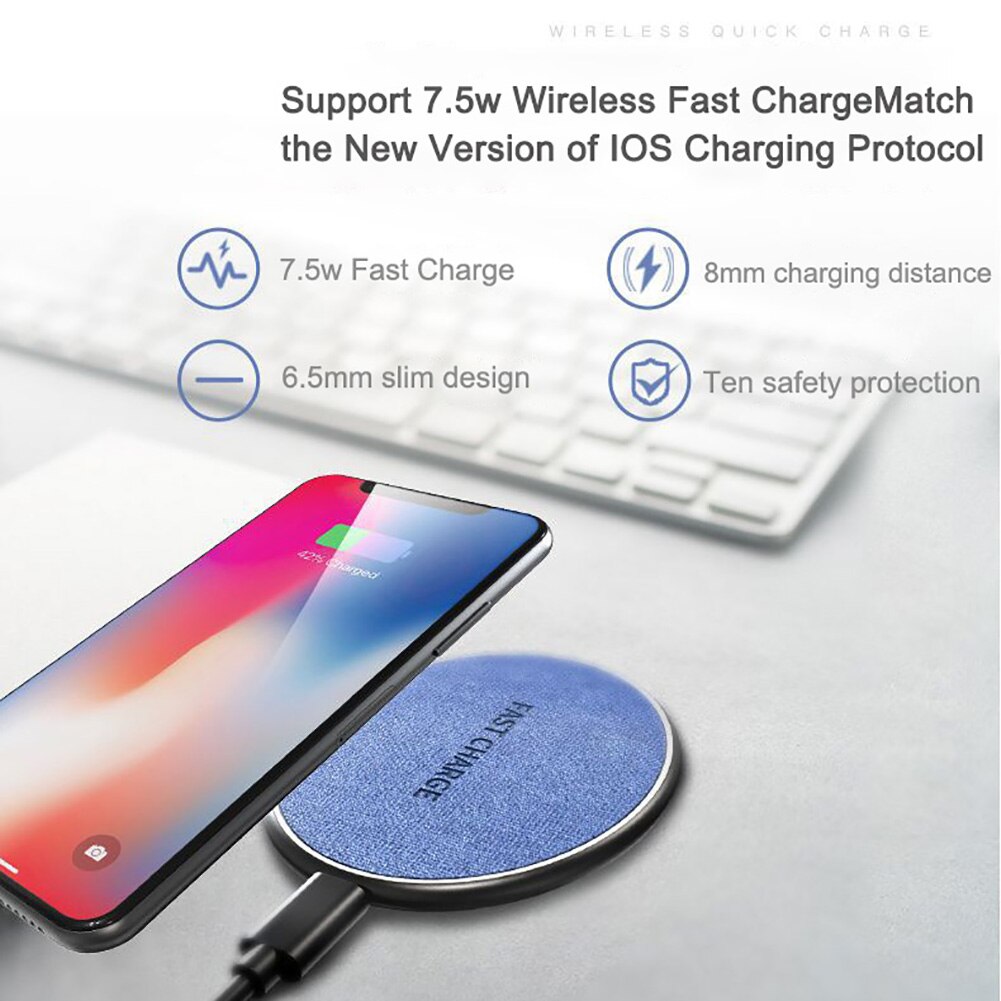 Universal 15W Quick Wireless Charging Pad Wireless Fast Charger For iPhone Huawei Samsung