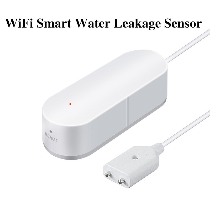 Wifi Smart Waterlek Sensor Overloop Flood Waterlek Alarm Smart Water Valve Draadloze Controller Smart Home Systeem Klep