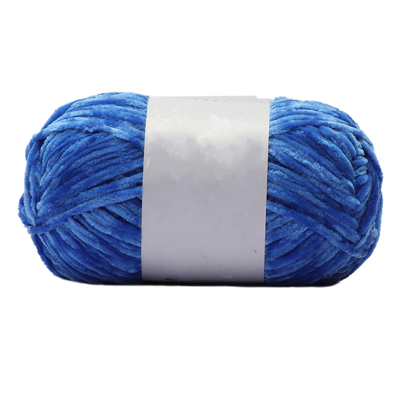 1Pc 100g Velvet Yarn For Hand Knitting Chenille Crochet Yarn Soft Threads Baby Line For Sweater Scarf Doll Amigurumi 180m/7086i: Orange