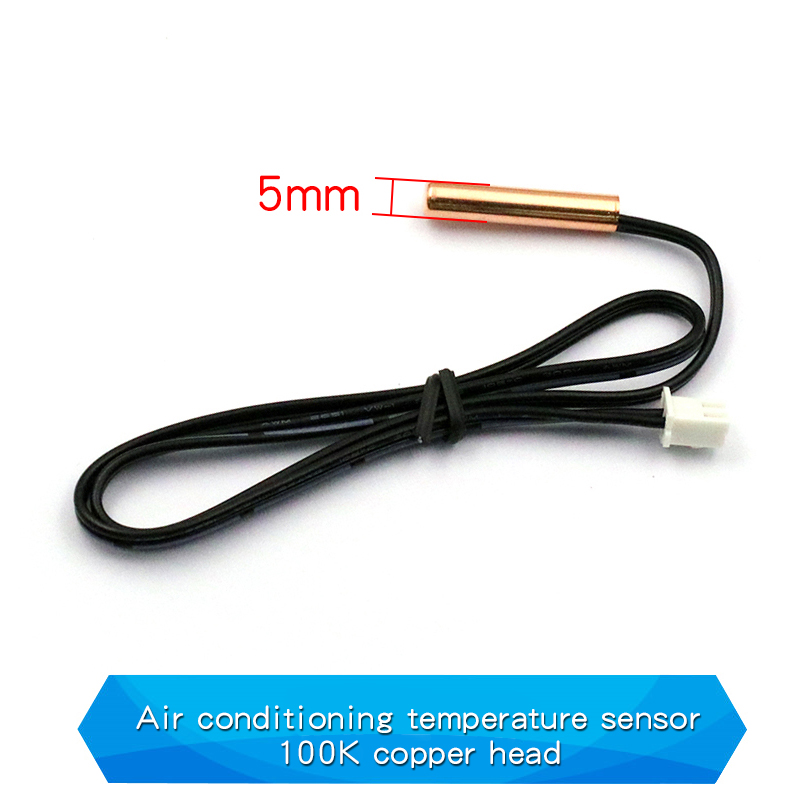 2 Stück Klimaanlage Temperatur sensor 5k 10k 15k 20k 25k 50k 100k Conditioner Rohrs ensor Gummi kopf Kupfer kopf: Rosa