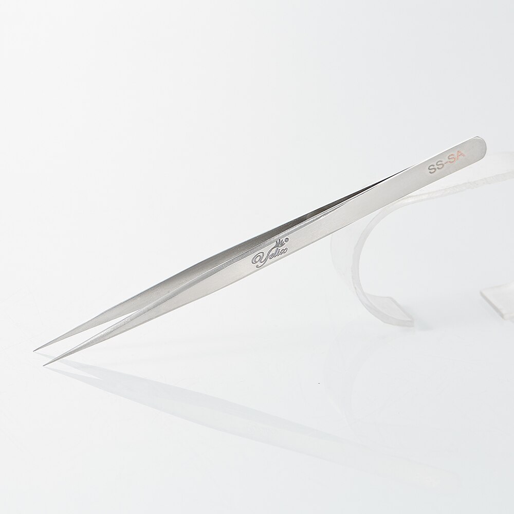 Pinzas de belleza para extensión de pestañas, herramientas de maquillaje de precisión, pinzas para pestañas, juego de injerto de pestañas 6A-SA: SS-SA