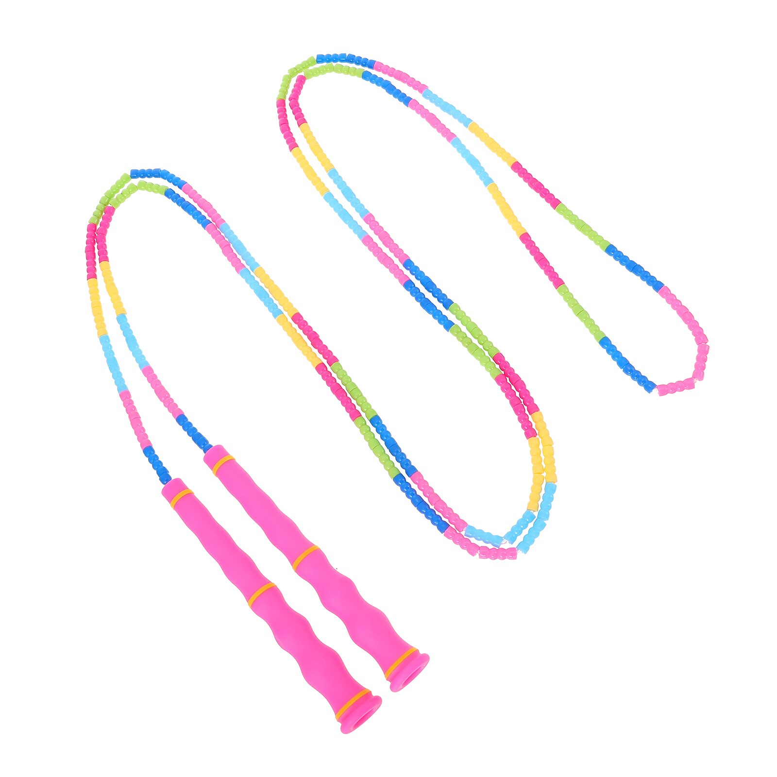 1PC Practical Jumping Rope Jumping Rope Beaded Exercise Jumping Rope: Pink